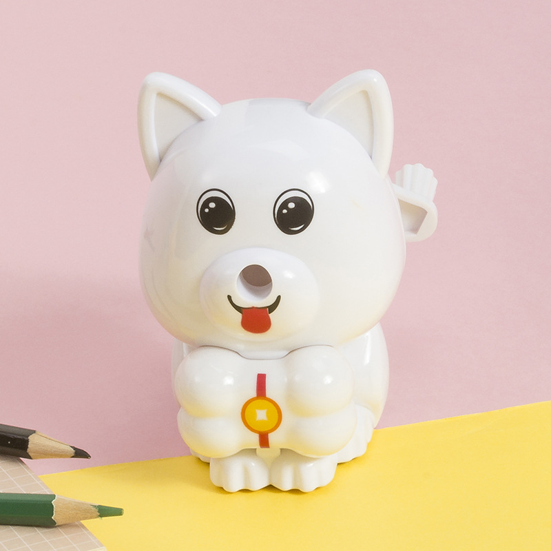 Fox style hand roll pencil sharpener cartoon pencil sharpener students automatic entry and exit pen wholesale