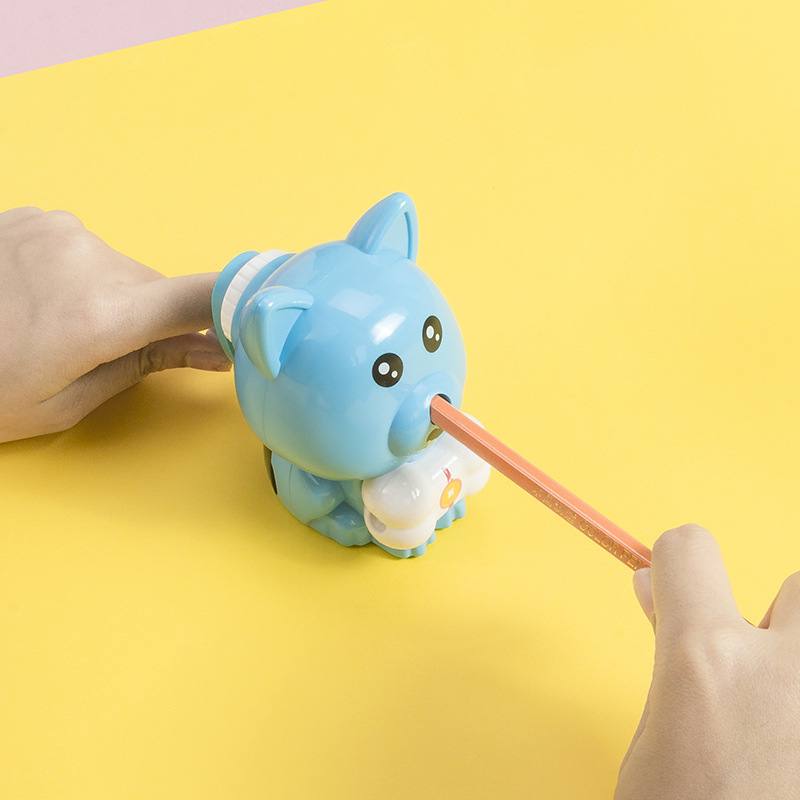 Fox style hand roll pencil sharpener cartoon pencil sharpener students automatic entry and exit pen wholesale