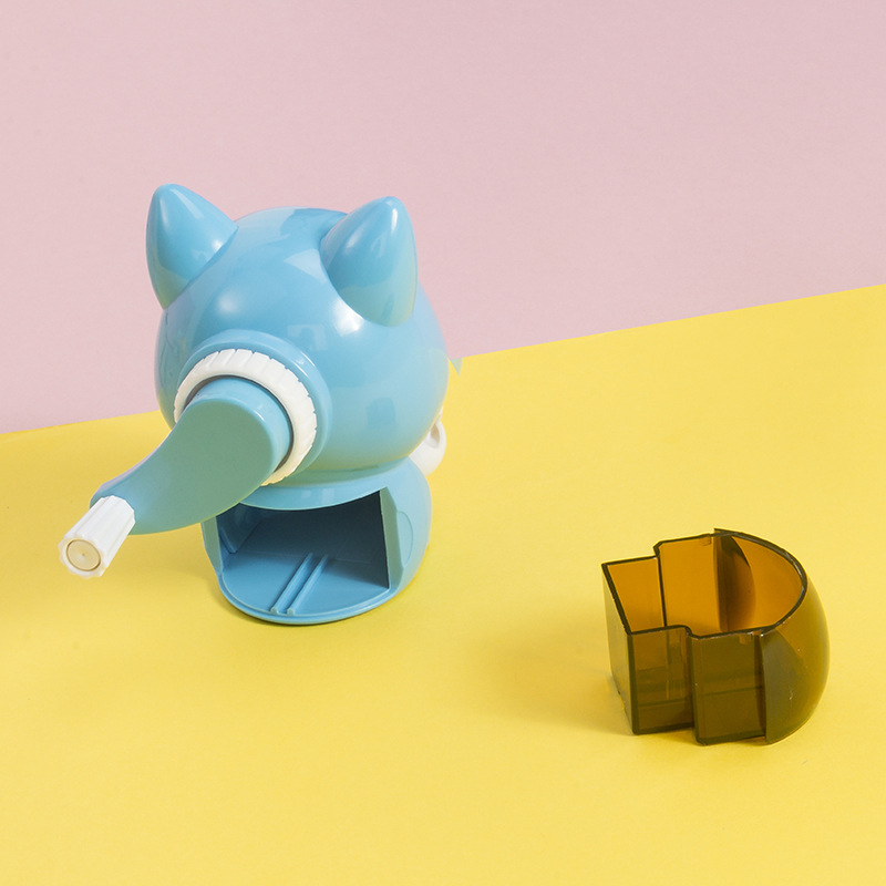 Fox style hand roll pencil sharpener cartoon pencil sharpener students automatic entry and exit pen wholesale