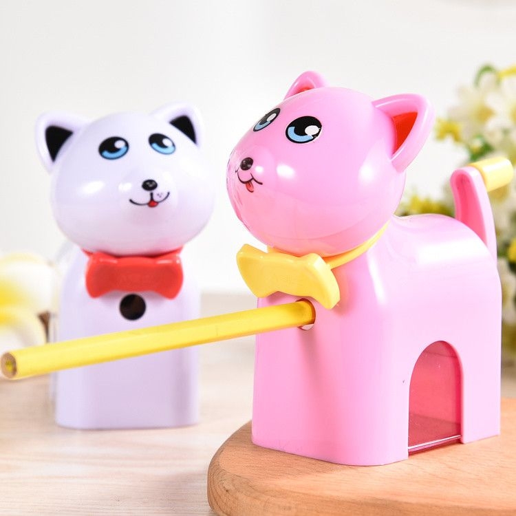 The dog?? Cutting pen, student cartoon modelling plane pen knife, cartoon image cut a pen, a pencil sharpener