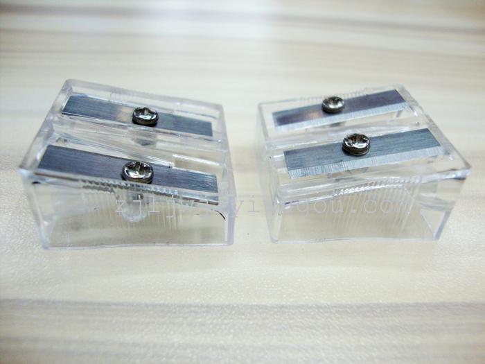 Transparent dual hole Sharpener Sharpener dual hole Pencil Sharpener wholesale