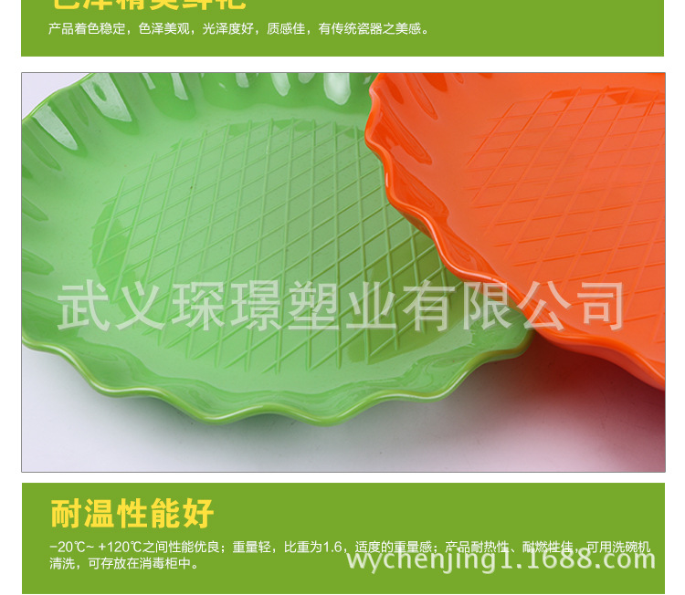 Simple Applique Round lace Fruit plate imitation Tableware Melon seeds peanut fruit plate wholesale