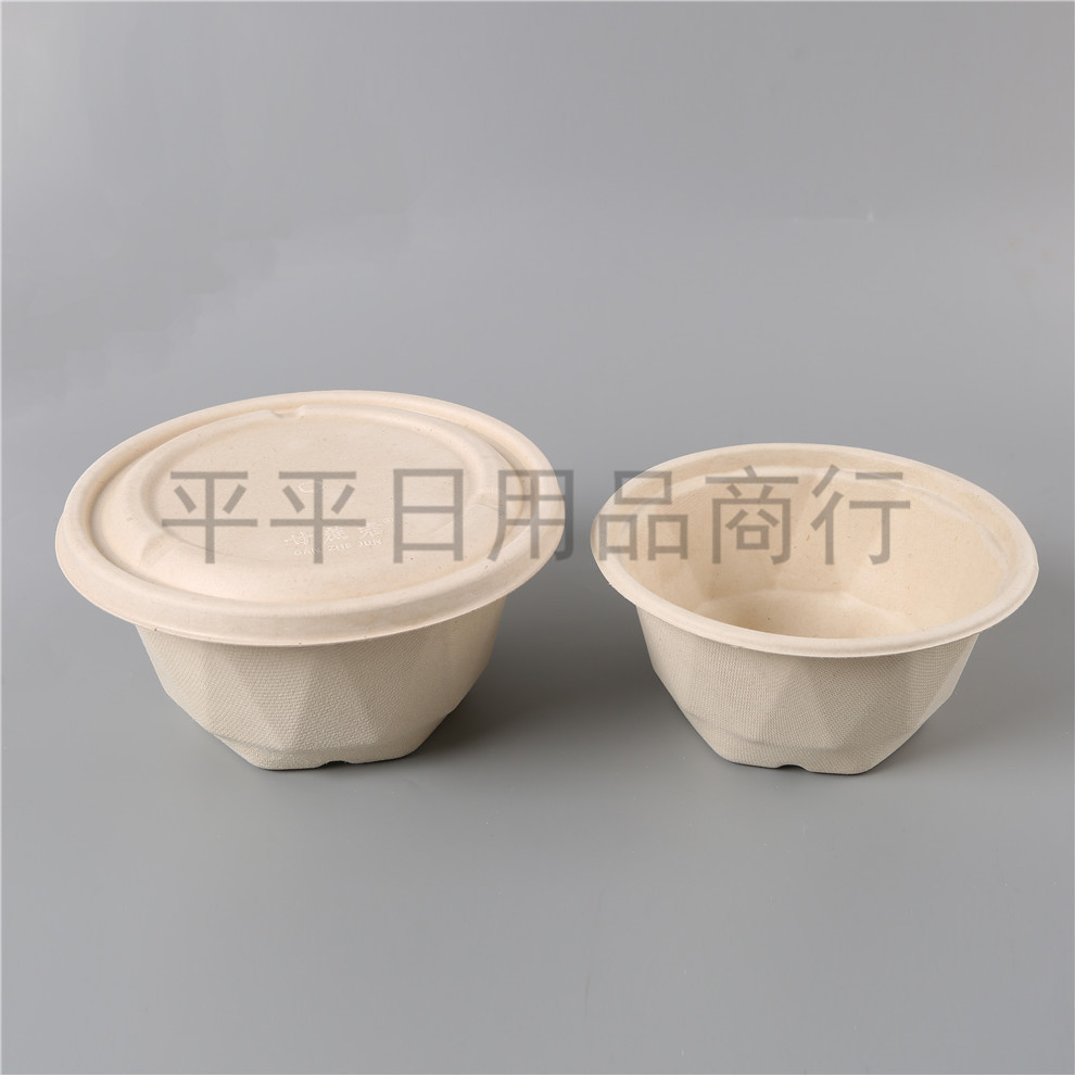 Biodegradable Environmentally Friendly Tableware Pulp Disposable High-Grade Take out Take Away Fast Food More than Lunch Box Bowl Specifications