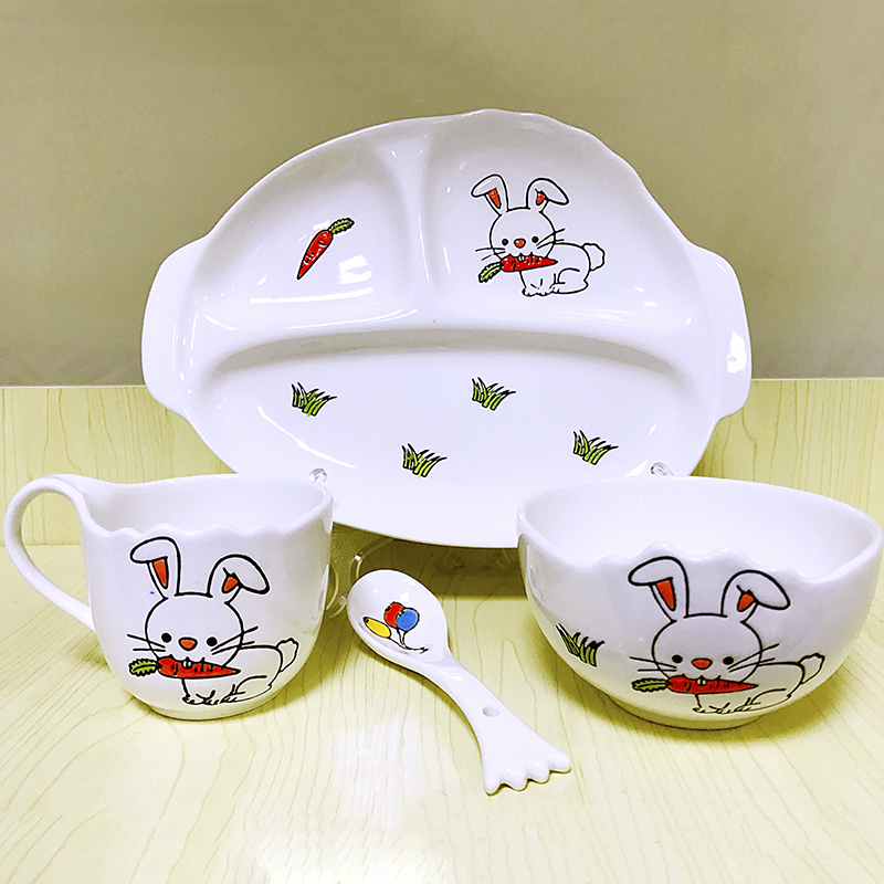 Gongtongceramic 2017 new children&#039;s cartoon hand-painted tableware