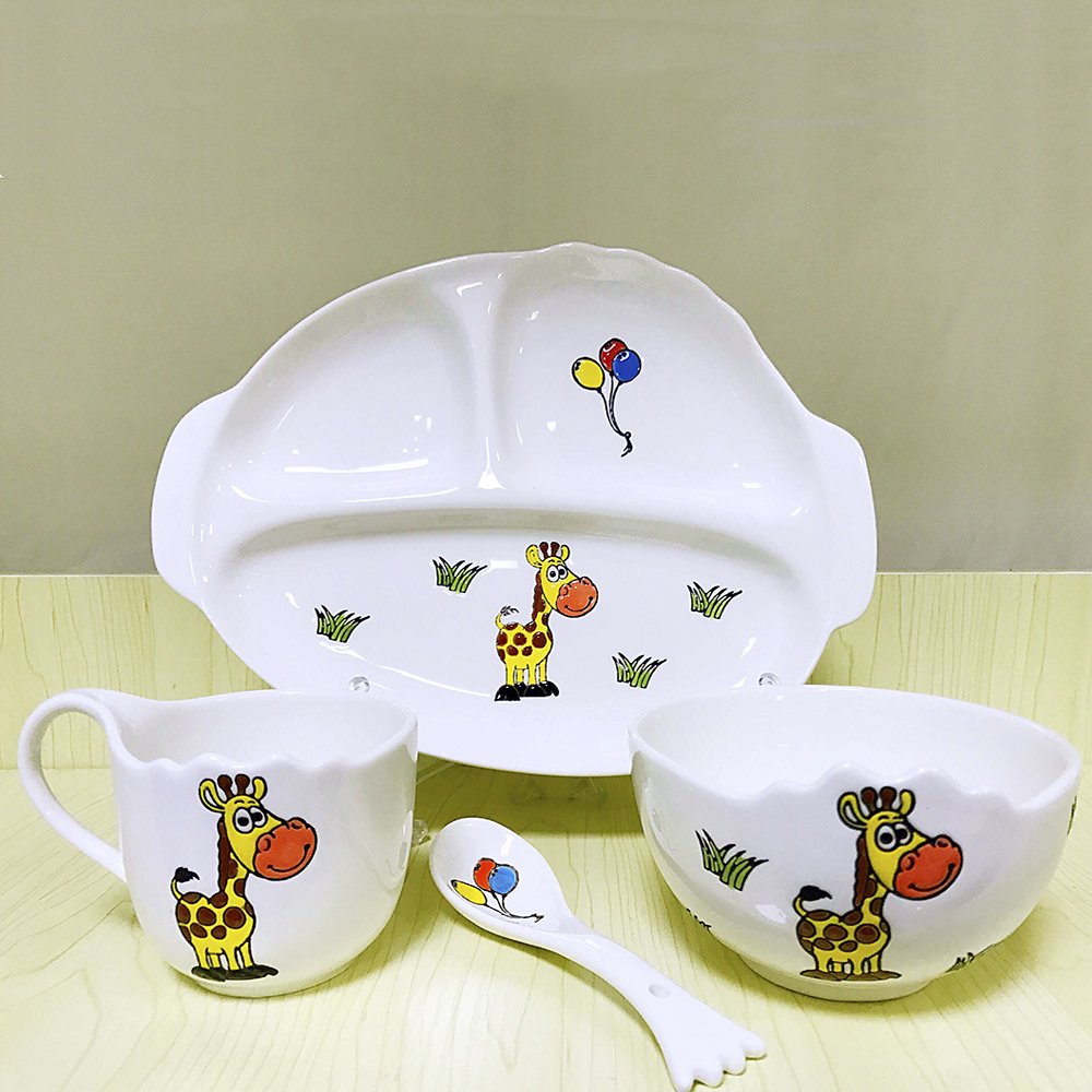 Gongtongceramic 2017 new children&#039;s cartoon hand-painted tableware