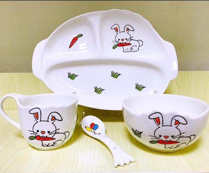 Gongtongceramic 2017 new children's cartoon hand-painted tableware