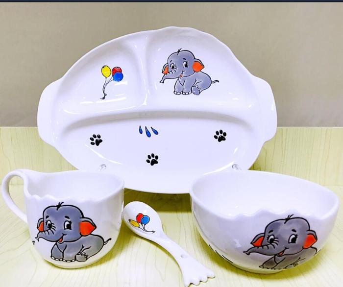Gongtongceramic 2017 new children's cartoon hand-painted tableware