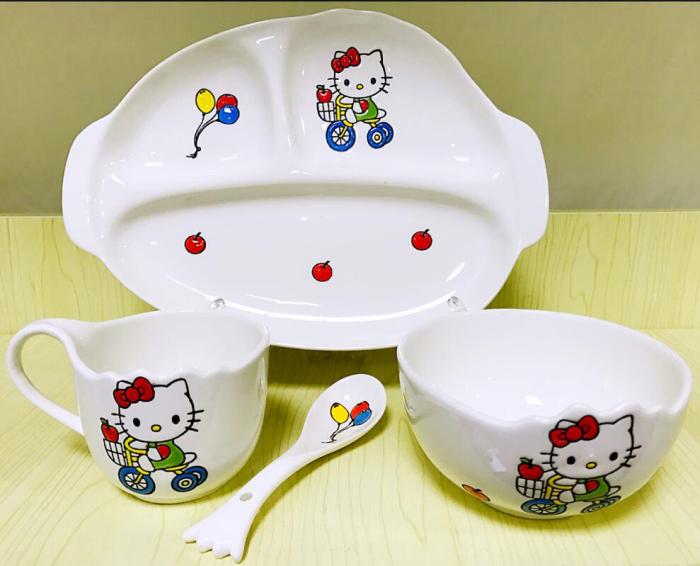 Gongtongceramic 2017 new children's cartoon hand-painted tableware