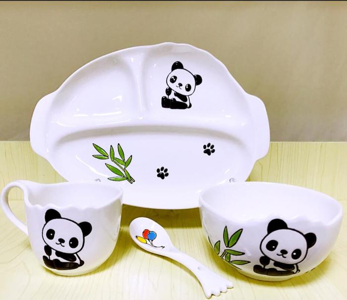 Gongtongceramic 2017 new children's cartoon hand-painted tableware