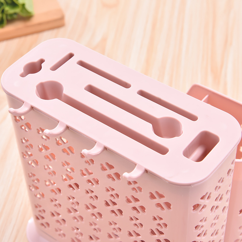 Wholesale Multi-Functional Restaurant Kitchen Household Chopstick Canister Draining Thickened Kitchen Tableware Spoon Storage Box Large Capacity