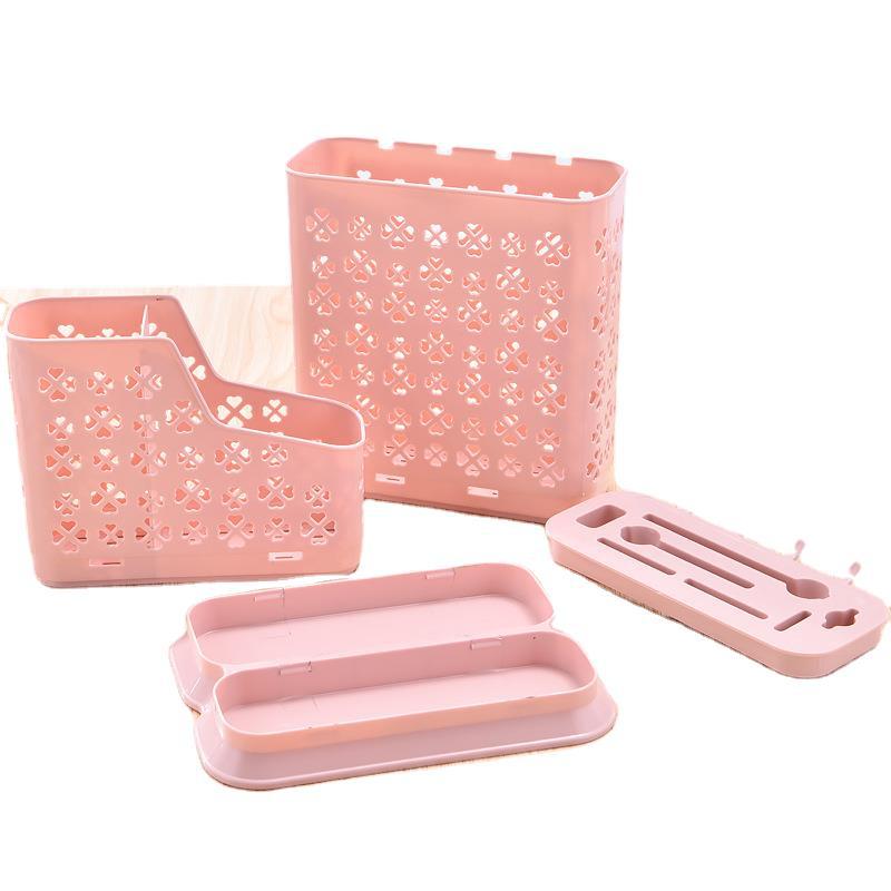 Wholesale Multi-Functional Restaurant Kitchen Household Chopstick Canister Draining Thickened Kitchen Tableware Spoon Storage Box Large Capacity