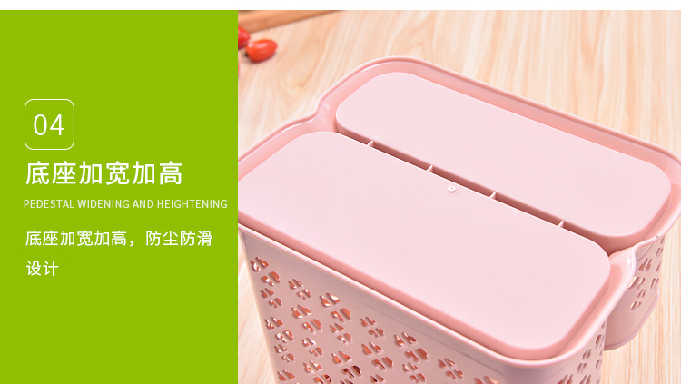 Wholesale Multi-Functional Restaurant Kitchen Household Chopstick Canister Draining Thickened Kitchen Tableware Spoon Storage Box Large Capacity