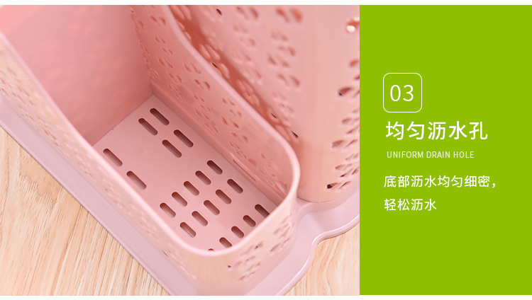 Wholesale Multi-Functional Restaurant Kitchen Household Chopstick Canister Draining Thickened Kitchen Tableware Spoon Storage Box Large Capacity