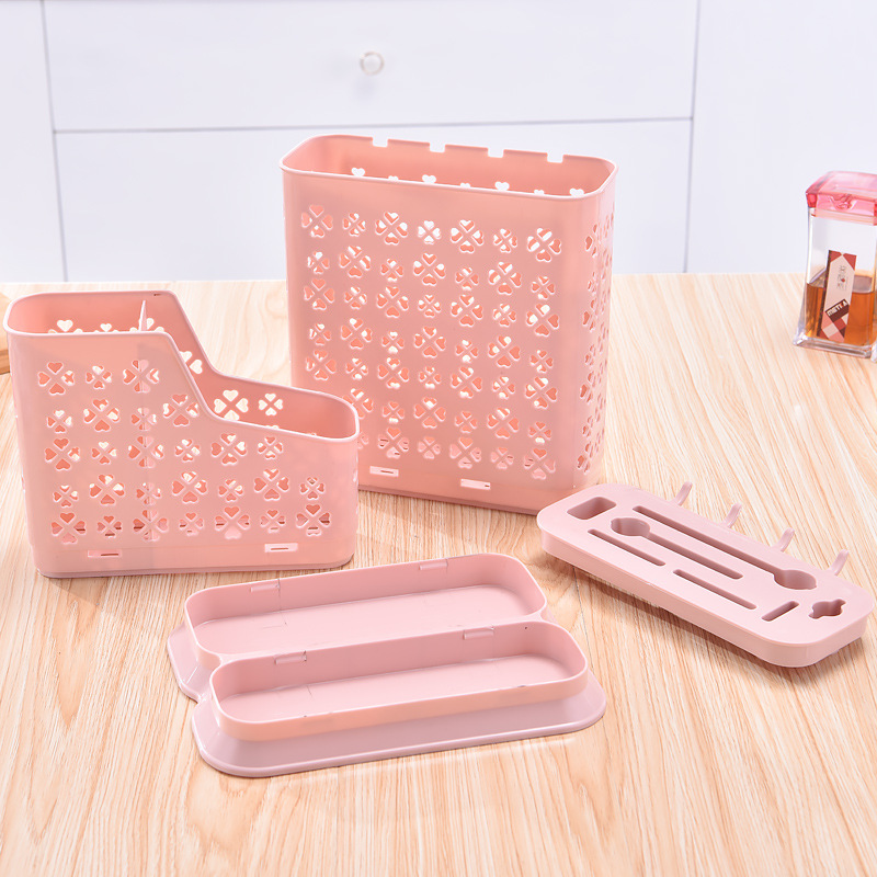 Wholesale Multi-Functional Restaurant Kitchen Household Chopstick Canister Draining Thickened Kitchen Tableware Spoon Storage Box Large Capacity