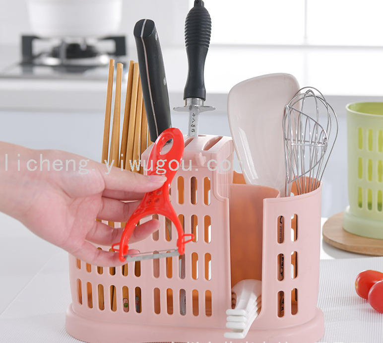 Plastic Chopsticks Cage Multi-Functional Kitchen Chopsticks Cage Household Kitchen Tableware Storage Chopsticks Box