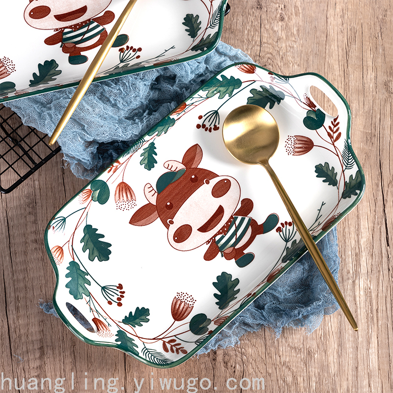 Cartoon Tableware Children's Bowl Cartoon Plate Children's Tray Chinese Tableware Tableware Cartoon Tableware Children's Bowl Cartoon Plate Children's Tray Chinese Tableware Tableware