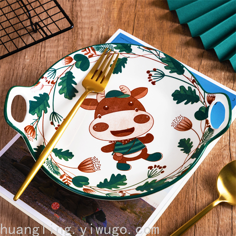 Cartoon Tableware Children's Bowl Cartoon Plate Children's Tray Chinese Tableware Tableware Cartoon Tableware Children's Bowl Cartoon Plate Children's Tray Chinese Tableware Tableware