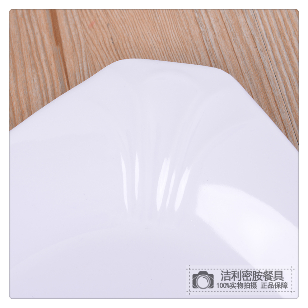White Melamine Tableware Cut Angle Square Plate Creative Thickening Plate Dish Hotel Restaurant Western Buffet Plate White Melamine Tableware Cut Angle Square Plate Creative Thickening Plate Dish Hotel Restaurant Western Buffet Plate