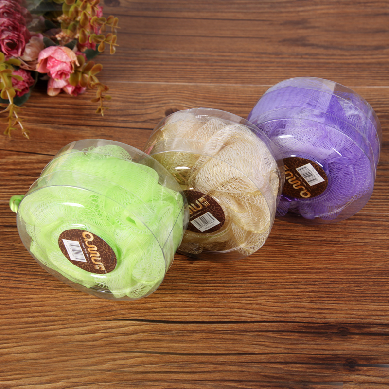 PVC box color clean ball shower ball not hurt skin bath sponge bath towel.