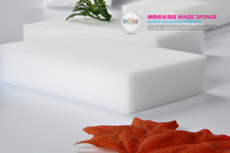 Sunday magic sponge 10*6*2 nano-magic Japanese kitchen cleaning supplies to clean Sunday magic sponge 10*6*2 nano-magic Japanese kitchen cleaning supplies to clean