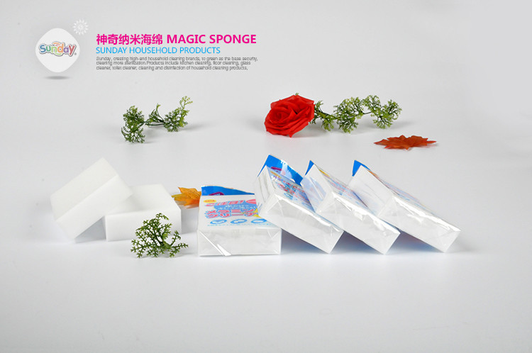 Sunday magic sponge 10*6*2 nano-magic Japanese kitchen cleaning supplies to clean Sunday magic sponge 10*6*2 nano-magic Japanese kitchen cleaning supplies to clean