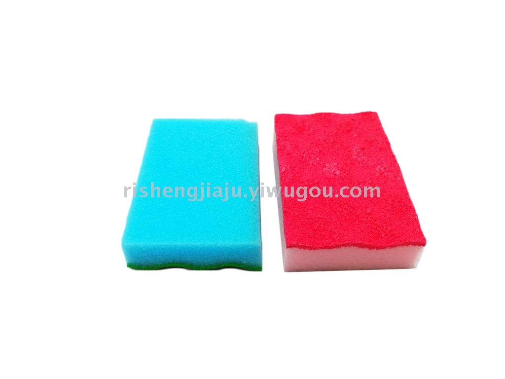 PU coating decontamination wave sponge / kitchen dishwasher clean sponge RS-3613