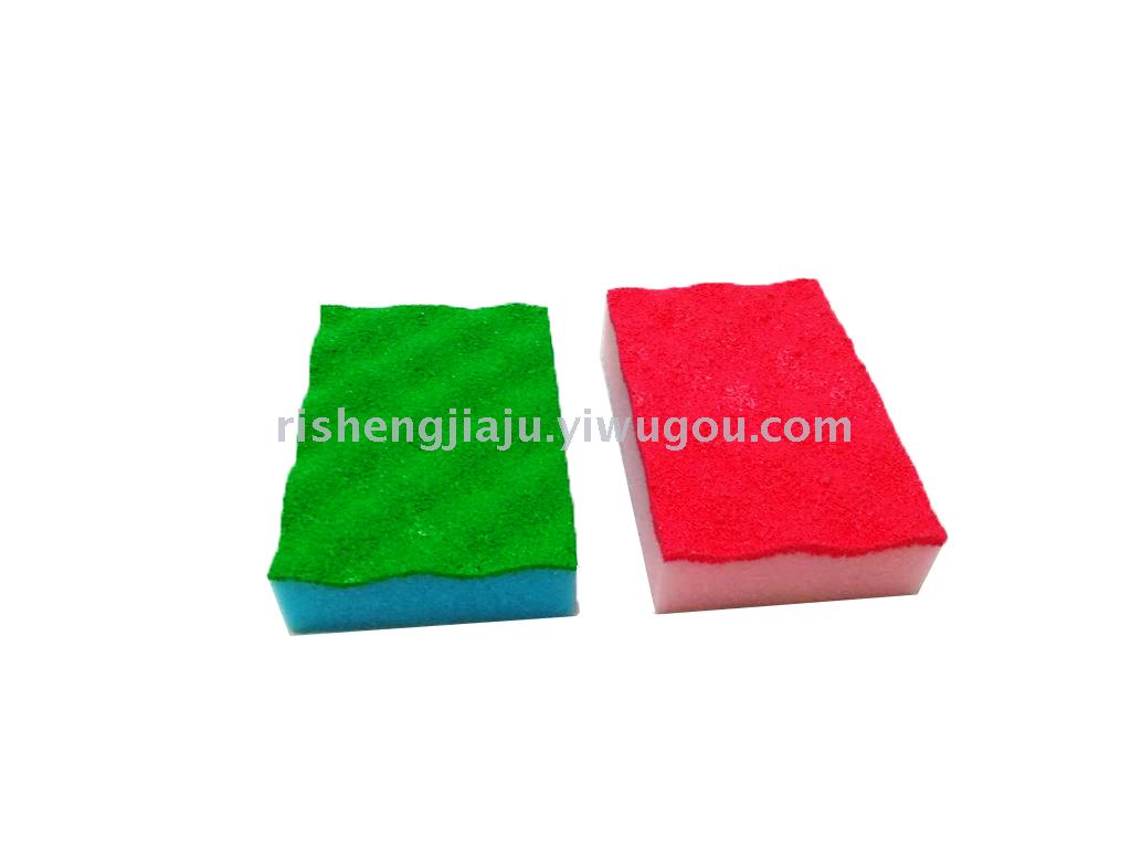 PU coating decontamination wave sponge / kitchen dishwasher clean sponge RS-3613