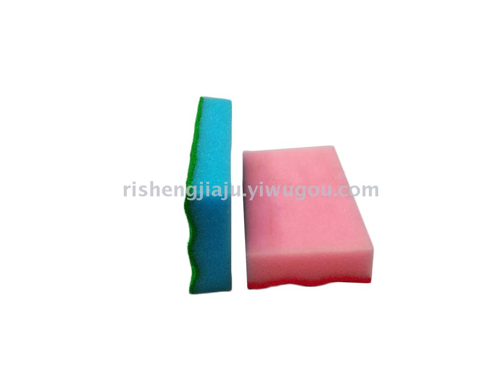 PU coating decontamination wave sponge / kitchen dishwasher clean sponge RS-3613