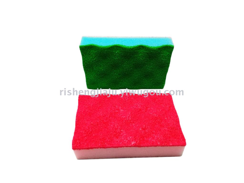 PU coating decontamination wave sponge / kitchen dishwasher clean sponge RS-3613