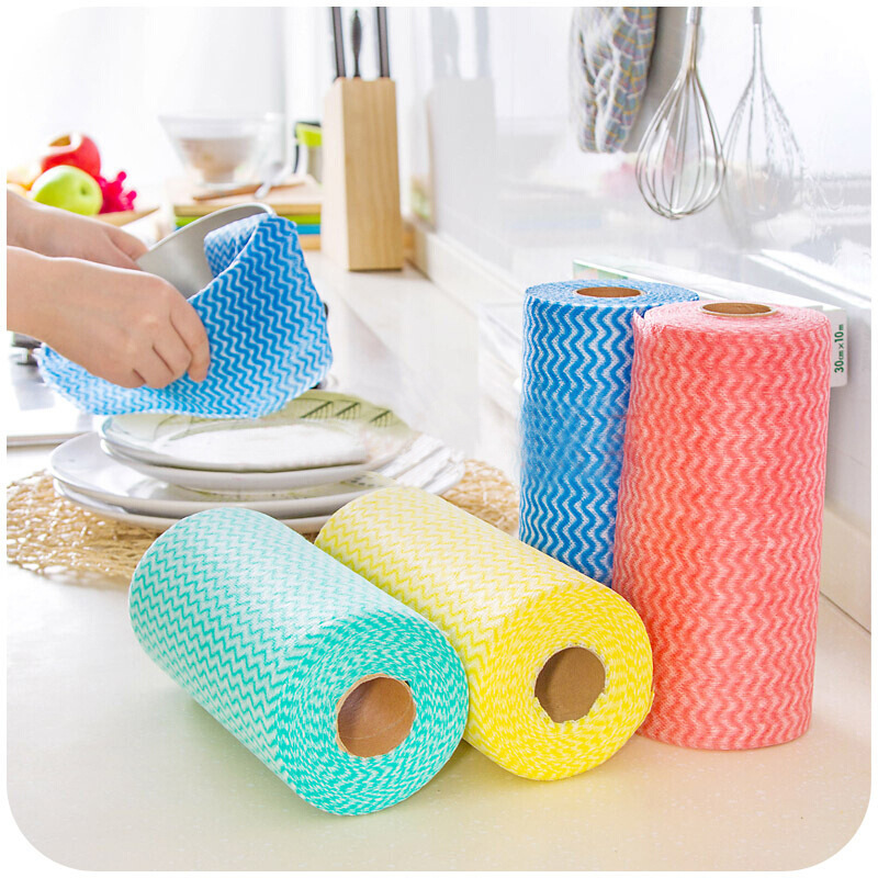 Two hundred pieces of disposable break point cloth sponge spines non-woven lazy cloth wash 100 clean cloth without oil or water