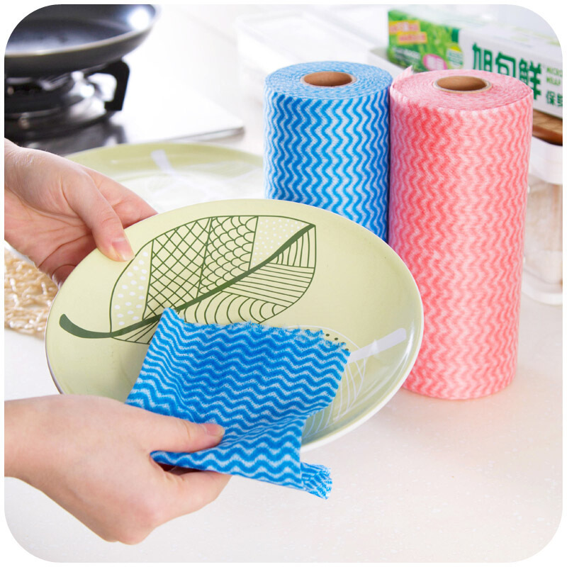 Two hundred pieces of disposable break point cloth sponge spines non-woven lazy cloth wash 100 clean cloth without oil or water