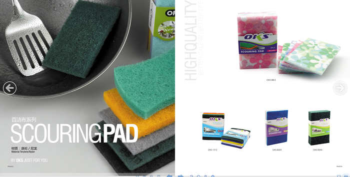 100 clean cloth, sponge cloth serving piece of scouring pads OKS