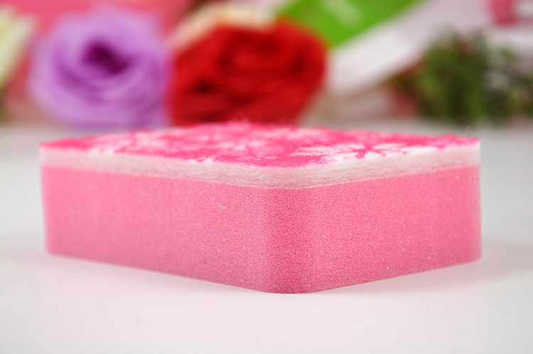 "Sunday" sponge scouring pad 3-Pack print heat resistant kitchen washing the dishes clean