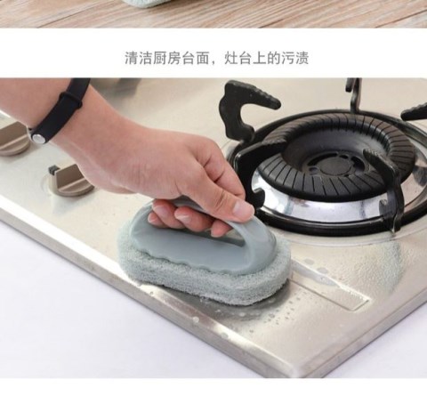 Kitchen with handle sponge cleaning pan brush kitchen counter brush ceramic tile brush bathroom sponge clean wipe bath brush floor brush Kitchen with handle sponge cleaning pan brush kitchen counter brush ceramic tile brush bathroom sponge clean wipe bath brush floor brush