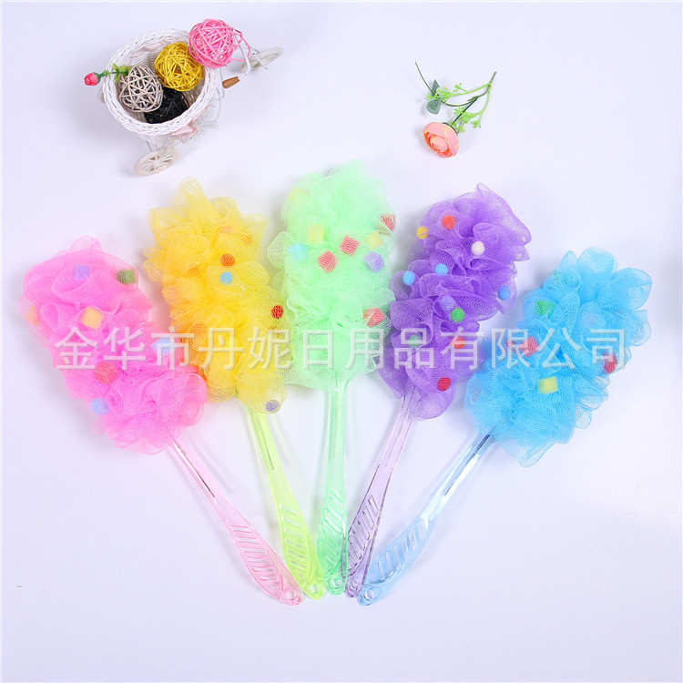 Manufacturers selling lovely sponge bath to clean the handle flower soap bubble back artifact-rich environmental PE Manufacturers selling lovely sponge bath to clean the handle flower soap bubble back artifact-rich environmental PE