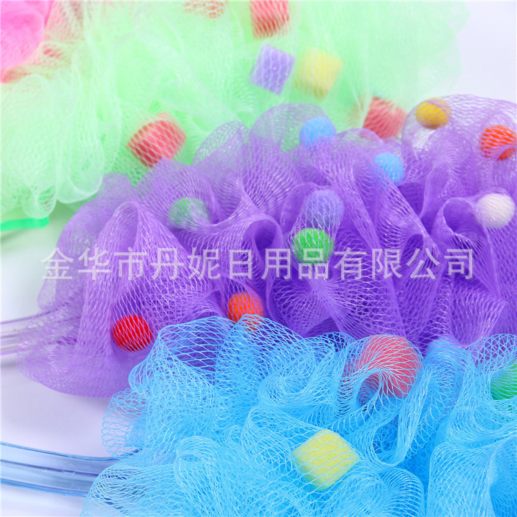 Manufacturers selling lovely sponge bath to clean the handle flower soap bubble back artifact-rich environmental PE Manufacturers selling lovely sponge bath to clean the handle flower soap bubble back artifact-rich environmental PE