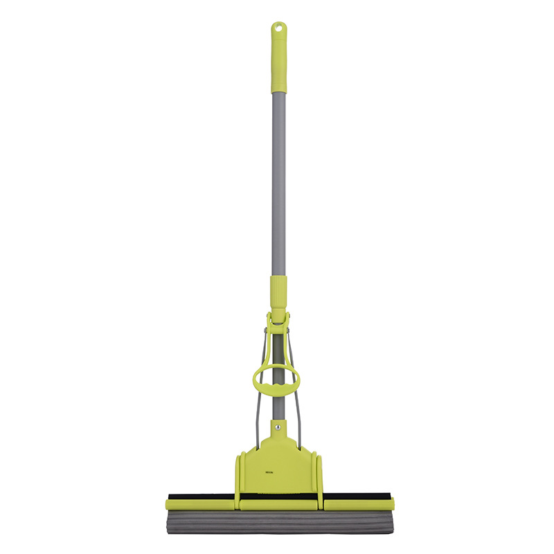 Sponge Mop Lazy Large Size 40cm Sponge Mop Telescopic Rod Tile Clean Water Absorption Squeeze Mop Manufacturer Direct Wholesale