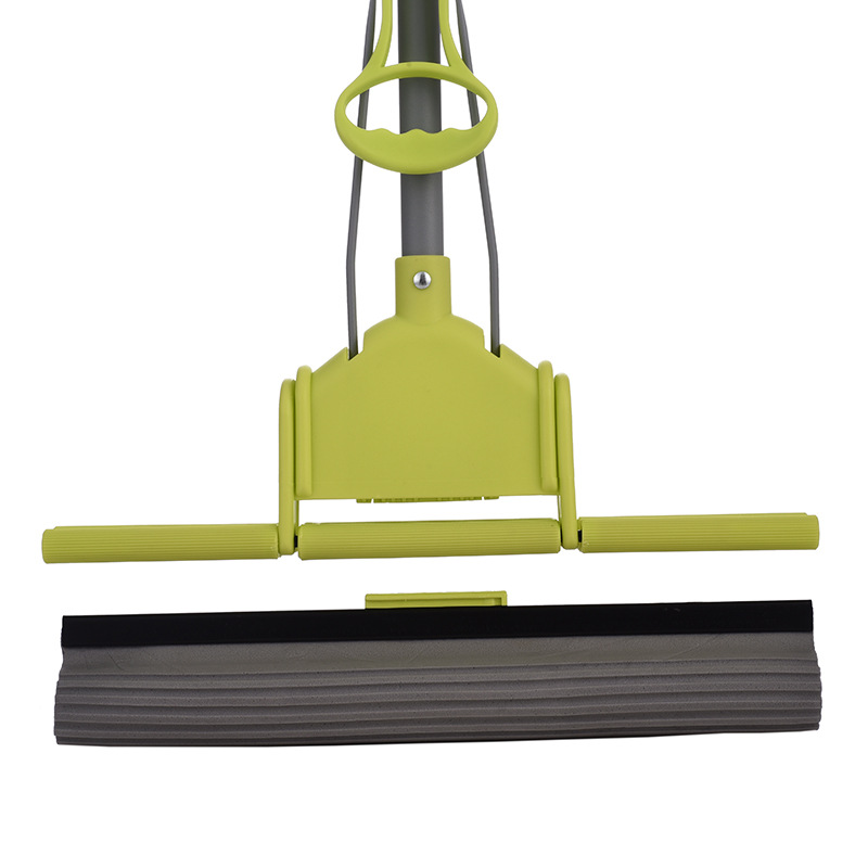 Sponge Mop Lazy Large Size 40cm Sponge Mop Telescopic Rod Tile Clean Water Absorption Squeeze Mop Manufacturer Direct Wholesale