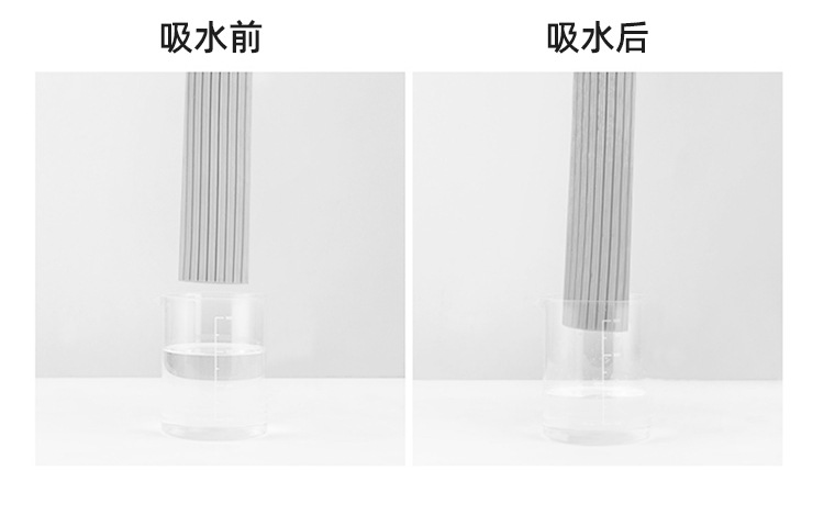 Sponge Mop Household Roller Squeeze Hand-Free Wash Cotton Mop Large Mop Absorbent Lightweight One Mop Large Clean