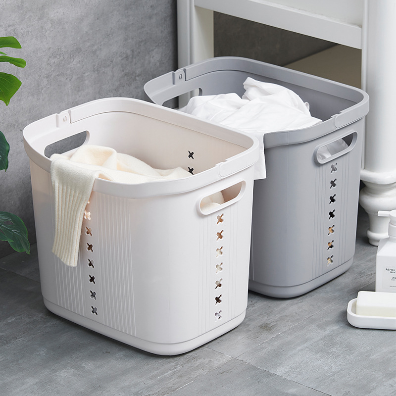 Laundry Basket Thick Plastic Laundry Baskets Dirty Clothes Storage Basket Home Bathroom Garment Bag Lou Bucket Basket Chopsticks Wholesale