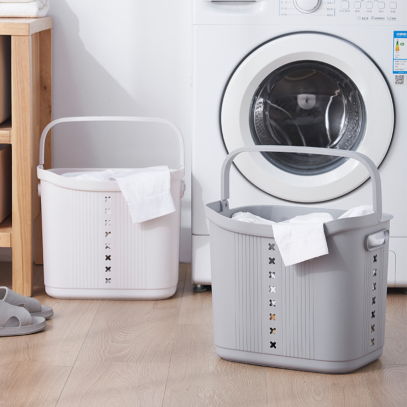 Laundry Basket Thick Plastic Laundry Baskets Dirty Clothes Storage Basket Home Bathroom Garment Bag Lou Bucket Basket Chopsticks Wholesale