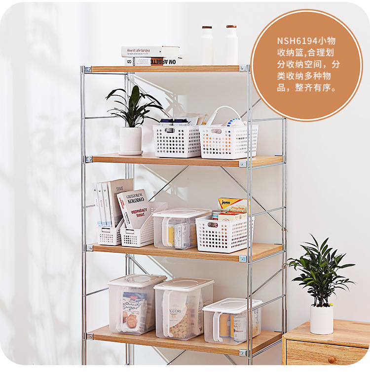 Organize and store baskets, plastic, bathroom, toilet, storage basket, table top, storage basket, white and green