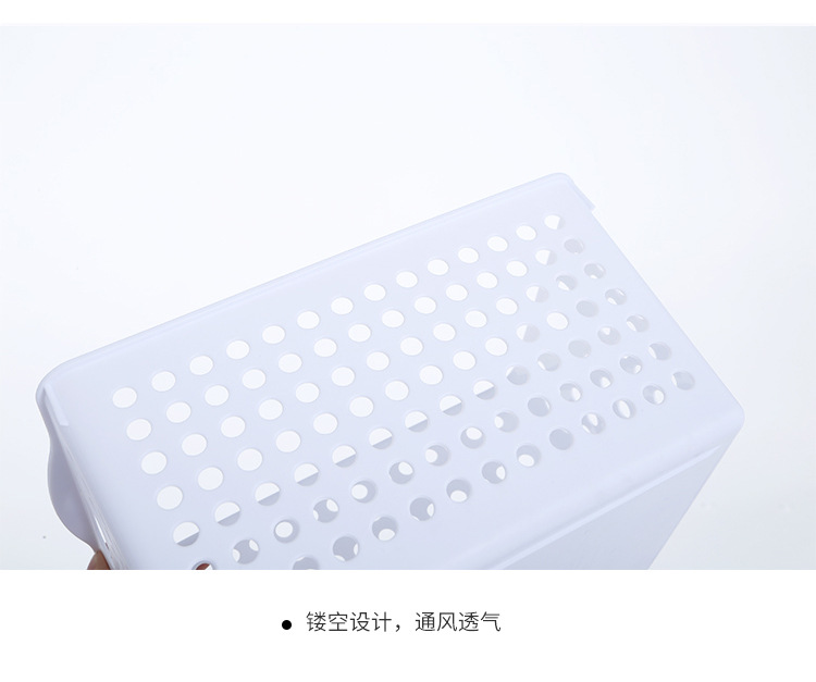 Organize and store baskets, plastic, bathroom, toilet, storage basket, table top, storage basket, white and green