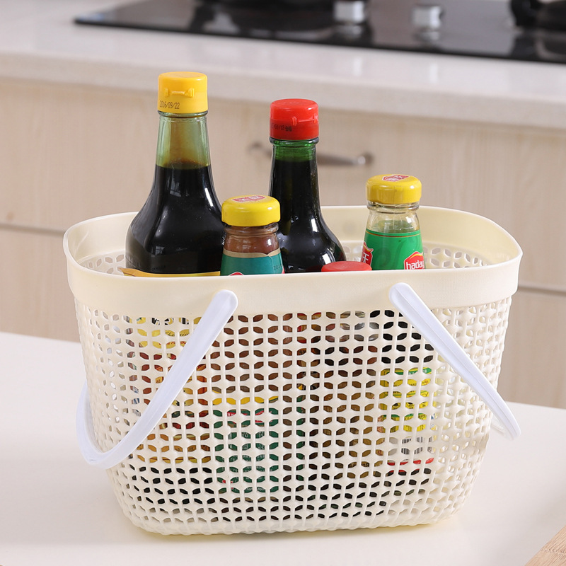 Hand basket supermarket home storage basket cosmetics store large frame cross - border goods new wine baskets