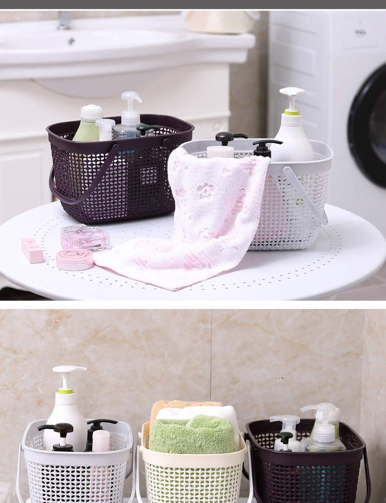 Hand basket supermarket home storage basket cosmetics store large frame cross - border goods new wine baskets