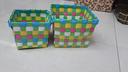 Factory Outlet-style Two Piece Set square color packaging strapping hand-woven storage baskets