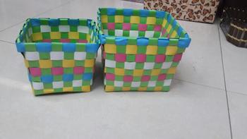 Factory Outlet-style Two Piece Set square color packaging strapping hand-woven storage baskets