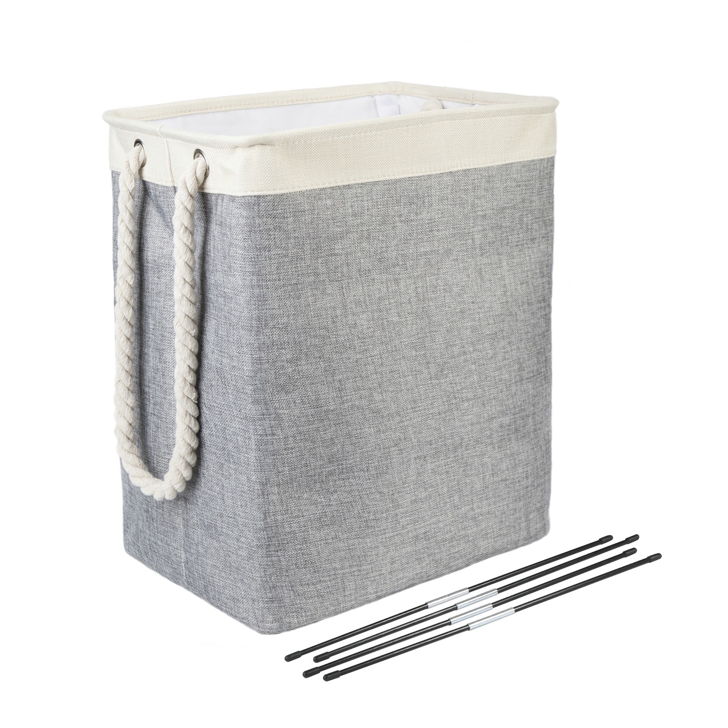 Diablement Fort Laundry Basket Square Laundry Baskets Foldable Fabric Laundry Basket Dirty Clothes Basket Storage Bucket