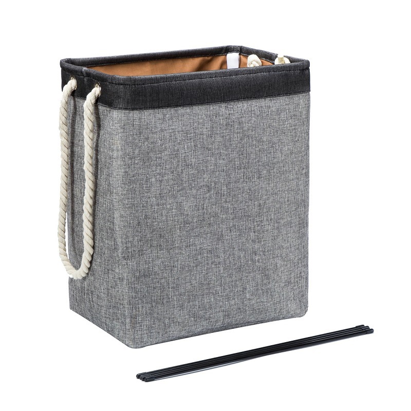 Diablement Fort Laundry Basket Square Laundry Baskets Foldable Fabric Laundry Basket Dirty Clothes Basket Storage Bucket