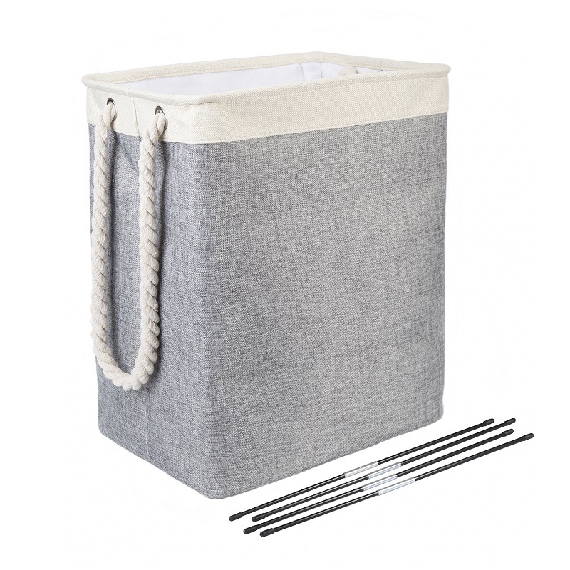 Diablement Fort Laundry Basket Square Laundry Baskets Foldable Fabric Laundry Basket Dirty Clothes Basket Storage Bucket